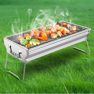 跨境专供恋烤者 烧烤炉子 便携烧烤架 不锈钢烤炉 迷你烧烤架|ru