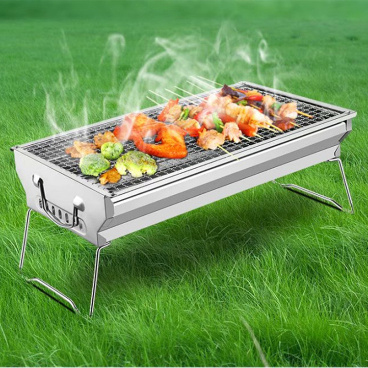 跨境专供恋烤者 烧烤炉子 便携烧烤架 不锈钢烤炉 迷你烧烤架|ru