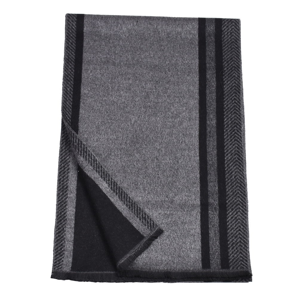 2019 neue Winter Warm Imitation Kaschmir Herren Business Streifen Schal_voghion.com