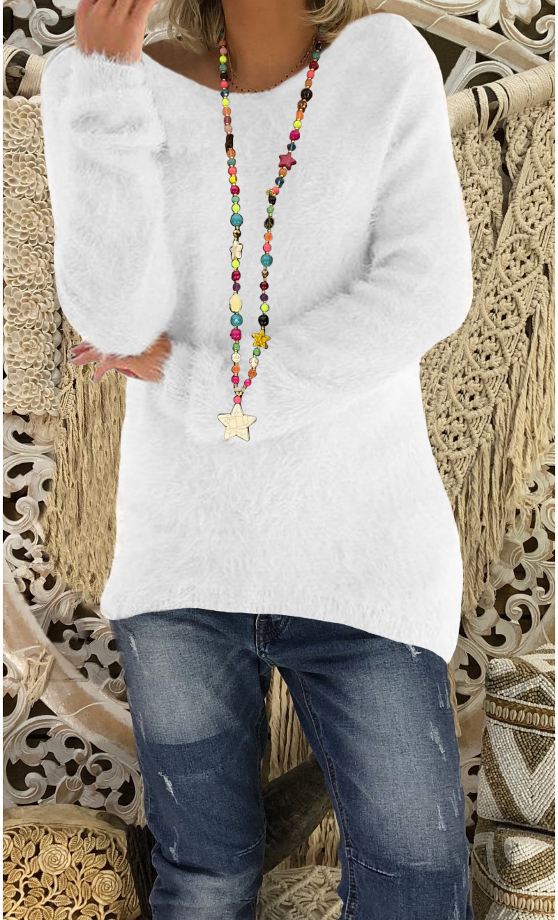 Damen Oversized Langarm Strickpullover Aus Baumwolle Für Herbst_voghion.com