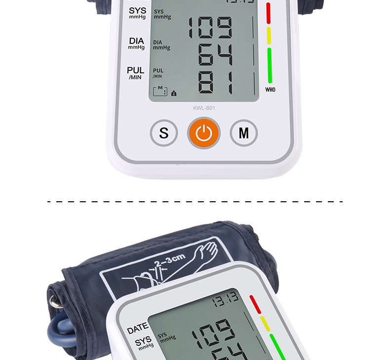英文臂式血压计 家用电子血压仪外贸电子血压测量仪FDA认证详情13