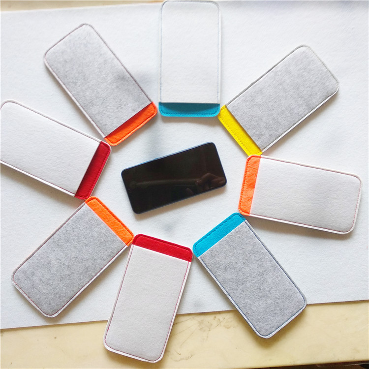 毛毡手机包大屏手机保护套毛毡手机袋可加印logo