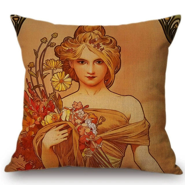 Декоративная подушка (Ван Гог) 45×45 см, съёмная наволочка с художественным принтом, абстрактный дизайн