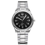 保西尼 Кварцевый водонепроницаемый стальной ремешок из нержавеющей стали для пожилых людей для отдыха, подарок на день рождения