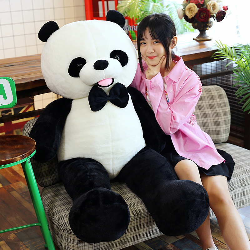 Al por mayor bebé Panda muñeca abrazo oso de peluche almohada de juguete muñeca grande máquina de agarre muñeca personalizada regalo de vacaciones