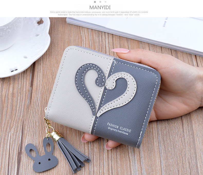 Women's Heart Shape Pu Leather Zipper Coin Purses display picture 7