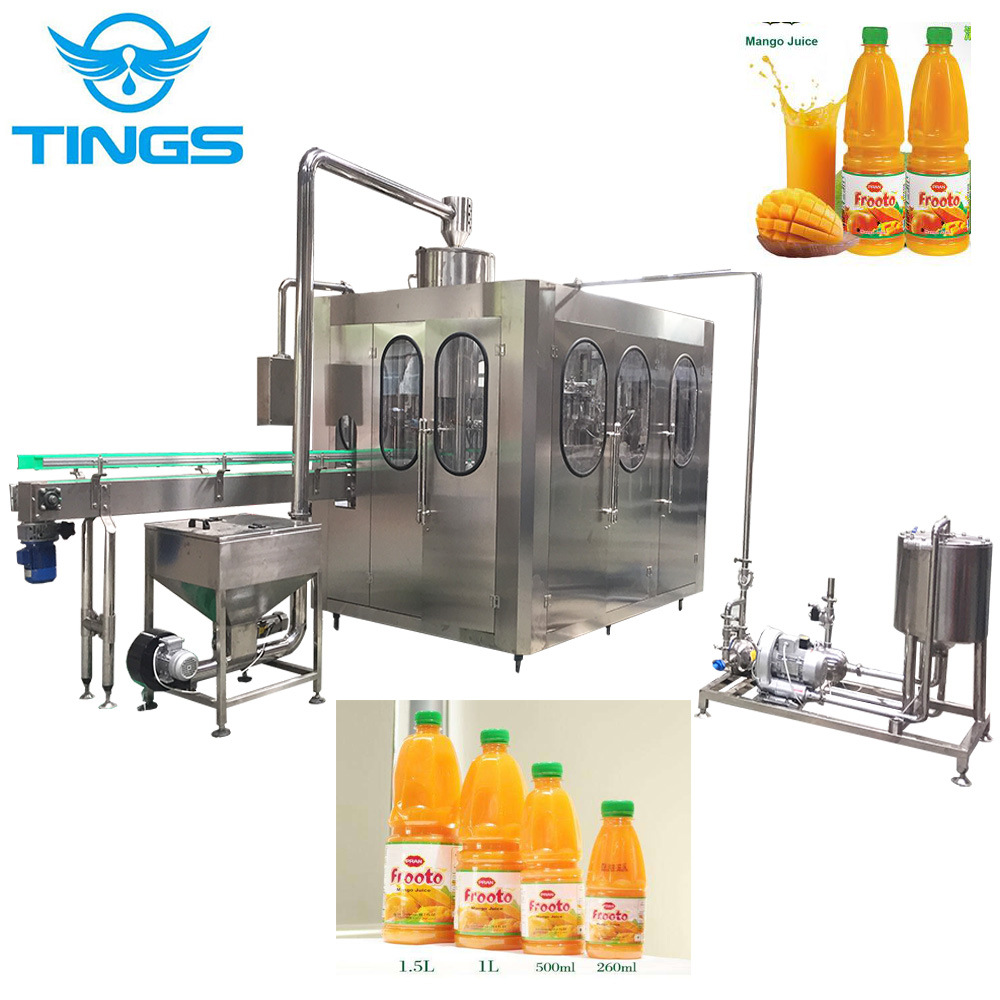 厂家直销三合一果汁饮料85度高温热灌装机 厂家直销饮料灌装机