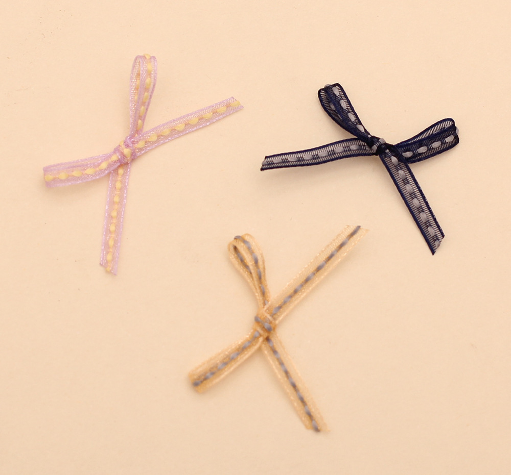 3毫米跳线雪纱小蝴蝶结2