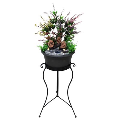 新款欧式铁艺小花架客厅阳台花架乡村北欧落地式绿萝花盆架