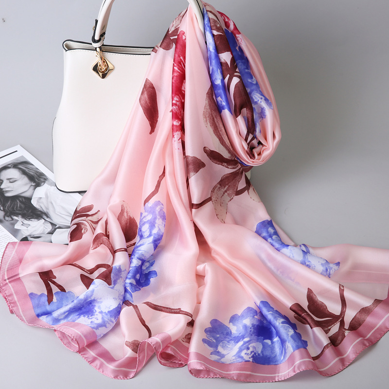 2019新款杭州丝巾女长款超大韩版百搭多功能纱巾春秋冬季两用披肩|ms