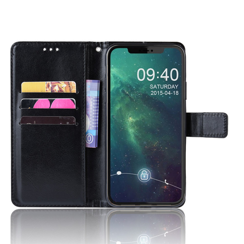 Crazy Horse Leather Flip Case For Iphone Pro Max With Card Slot_voghion.com