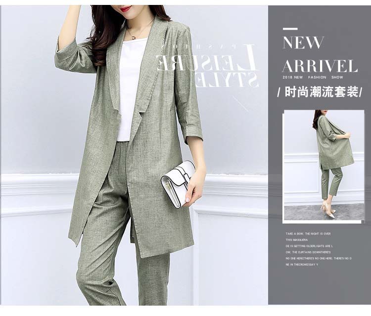 Costume femme UNE GéNéRATION en Coton et lin - Ref 3333626 Image 8