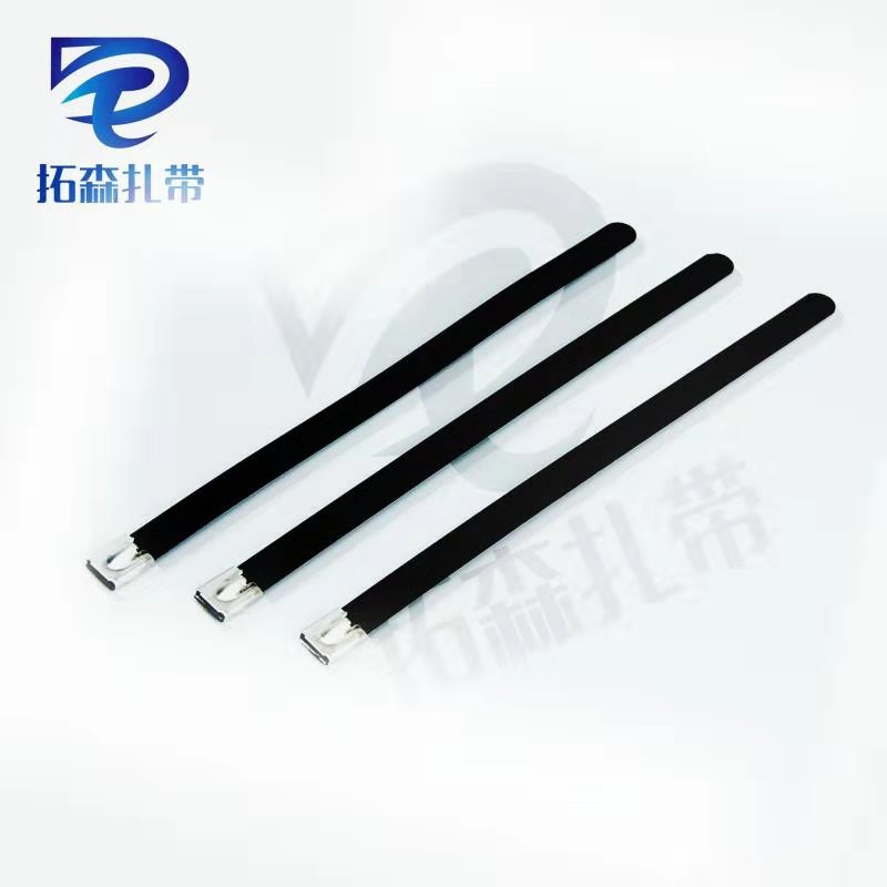 彩色喷塑  包塑不锈钢扎带201材质4.6*300货物充足