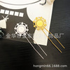 Chinese hairpin, hair accessory for bride, mirror effect, 84×28mm, wholesale