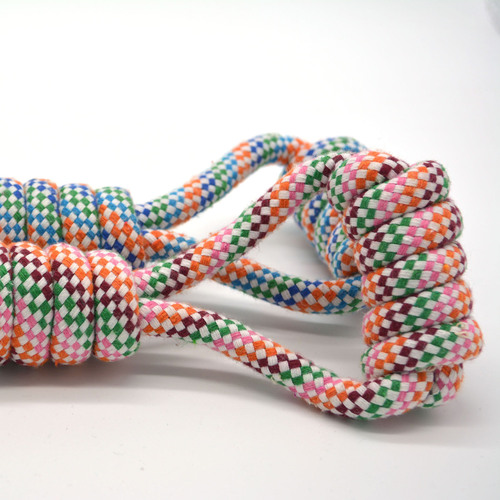 Dog toy red inner plaid color portable double candy tennis ball hot selling product