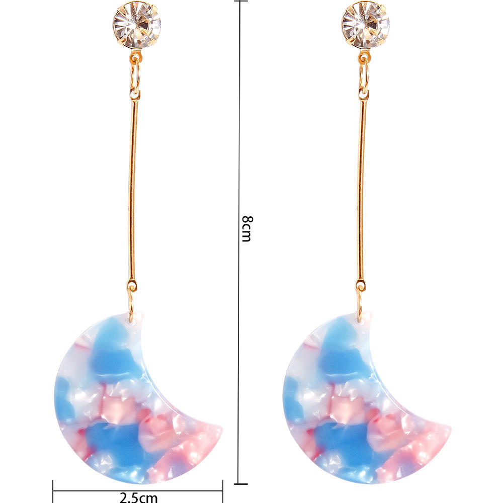 Pendientes En Forma De Luna De Moda display picture 1