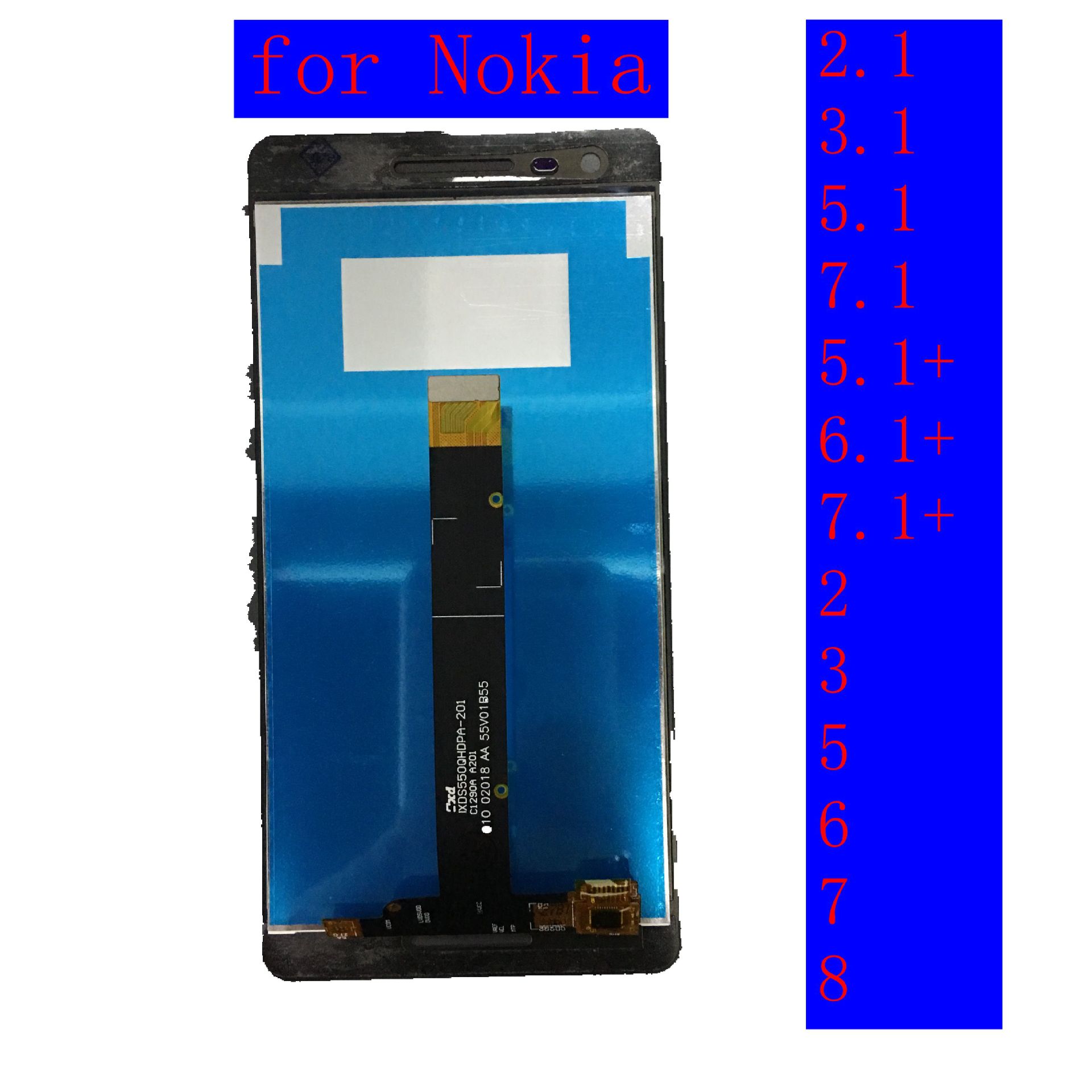 Suitable for Nokia 2.1/3.1/5.1/6.1+/7.1+...