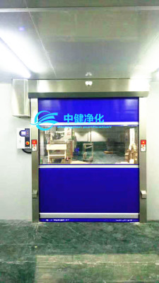 Dynatek brand fast automatic Rolling shutter door Factory floor PVC Fast shutter doors Industry fast customized