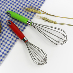 可印LOGO不鏽鋼打蛋器工廠 手動家用攪拌器粗線 創意烘焙工具