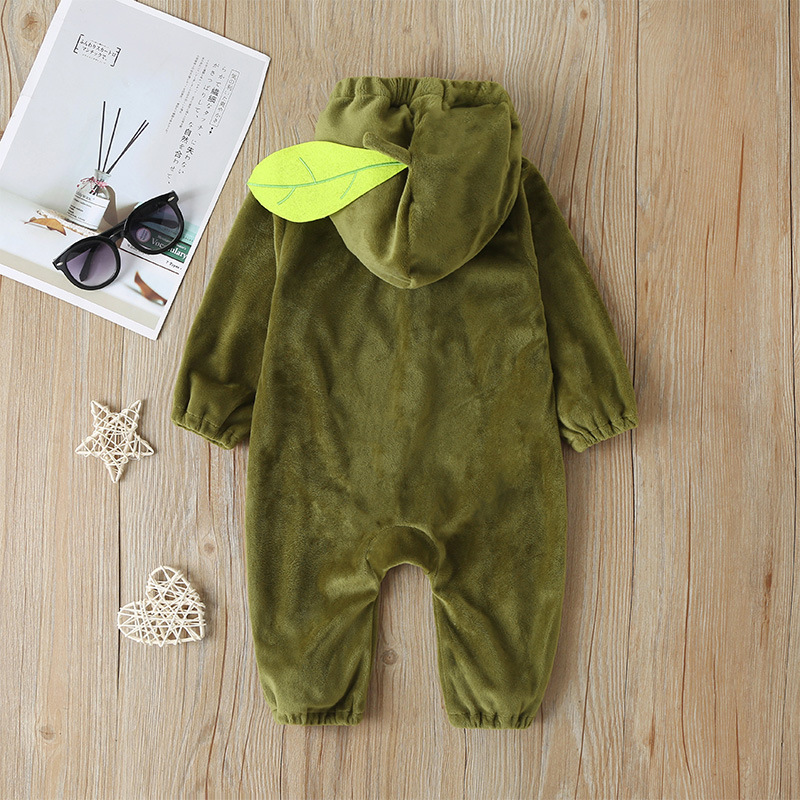 Spring And Autumn One-piece Hooded Long Sleeve Baby Romper Wholesale display picture 4