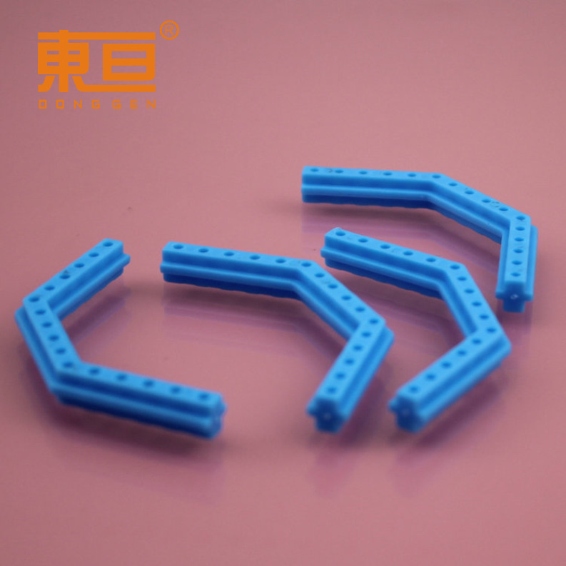 JGS7768蓝 角杆  十道杆 135度双角杆 塑料杆 科技积木零件