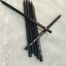 黑木铅笔logo印字印广告酒店会议礼品铅笔 现货 厂家直供