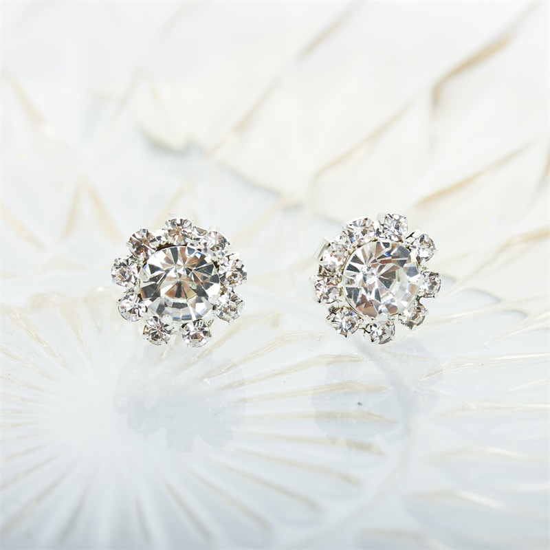 زهرة الشمس الأقراط الأزياء الزركون الصورة 2