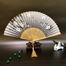 义和扇子中国风女扇夏季折叠扇古风汉服绢扇礼品扇来图定制LOGO