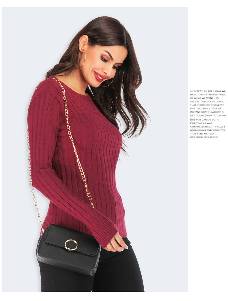 new knit pullover bottoming shirt NSYH19622