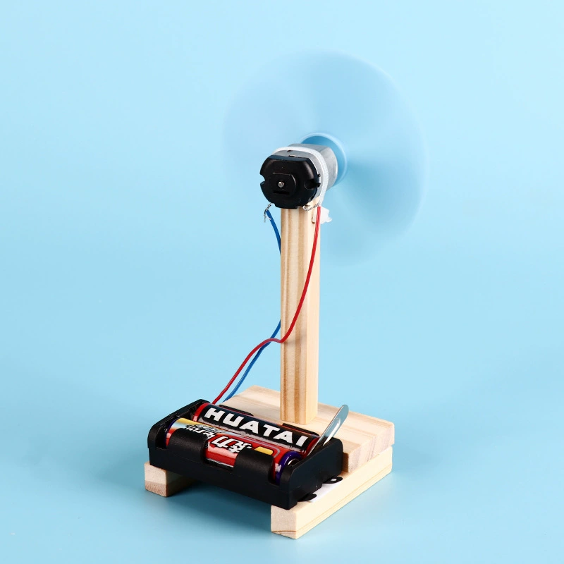 Electric air fan for experiments, popular science constructor, equipment, DIY, science and technology