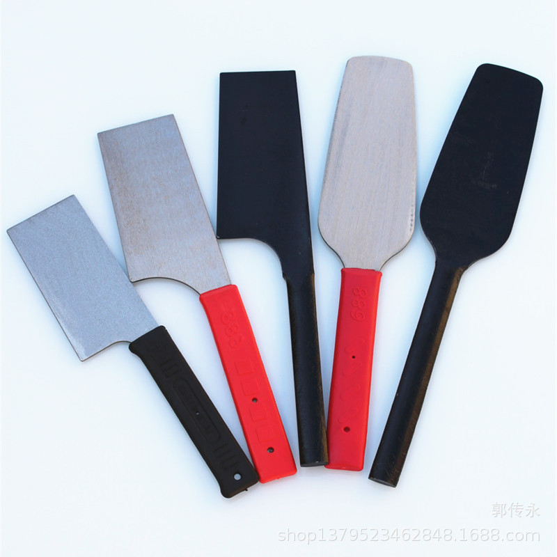 瓦岗寨红色胶柄双面瓦刀 建筑修砌钢制瓦刀 合金钢瓦工工具-阿里巴巴