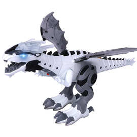 儿童电动恐龙玩具仿真动物霸王龙机械喷火走路智能机器人玩具批发