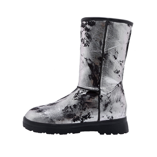 autumn and winter boots children’s middle heel waterproof platform 