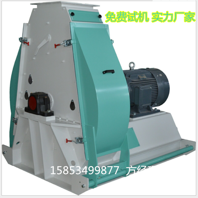 新型高效锤式玉米芯颗粒粉碎机，时产3吨玉米瓤子粉碎机机组价格