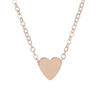 Fresh small necklace heart-shaped, glossy three dimensional pendant, chain for key bag 