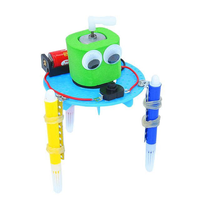 涂鸦机器人儿童科技小制作材料diy手工小学生科学实验玩具小发明 价格 厂家 哪里买 我有货 B 5yoho Cn