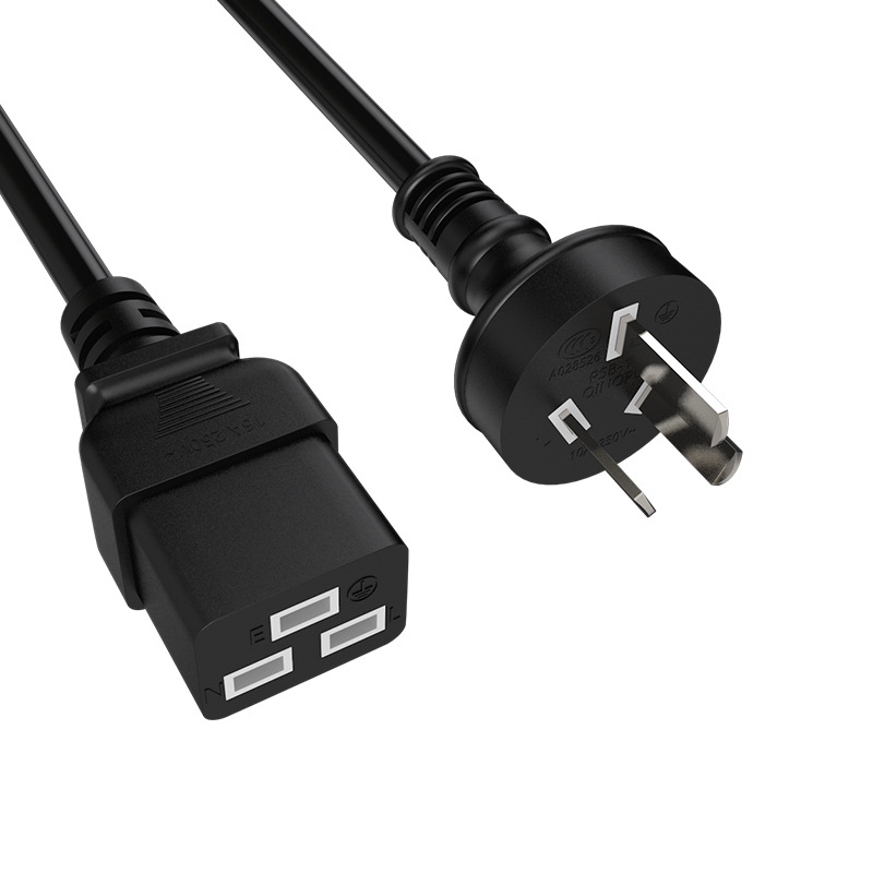 工厂直供国标10A转C19直插三孔UPS服务器电源线16A-C19机柜电源线|ms