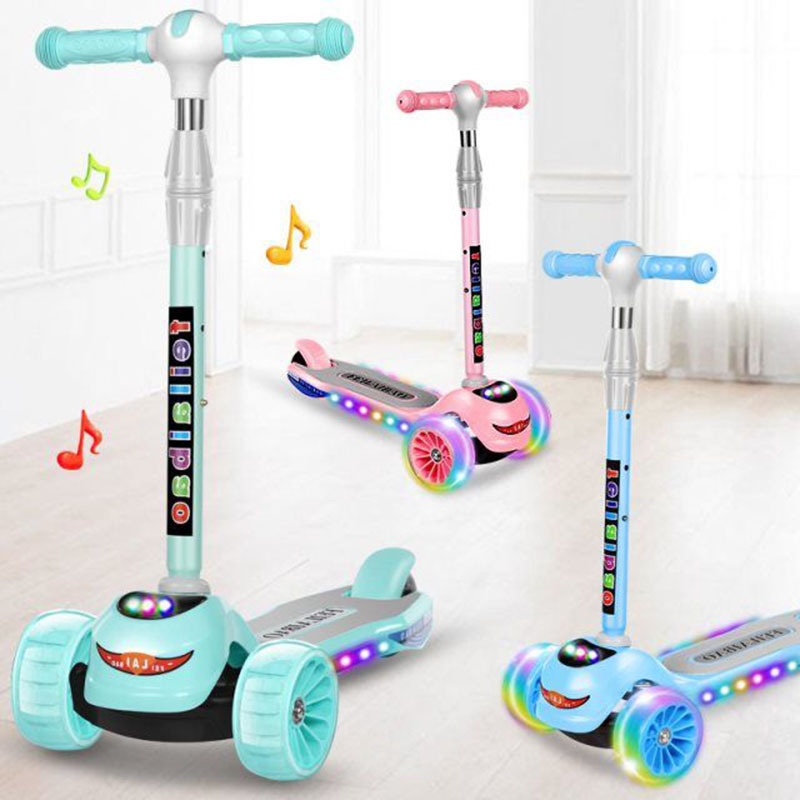 Three scooters Steel and aluminum PP adjust Glide Toys Scooter juvenile Foot pedal Scooter