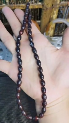 新疆红伊丁陨石米珠6mm *9mm|ms