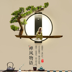 新中式禅意小吊灯过道中国风单吊灯创意个性艺术LED灯具