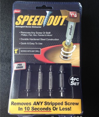 Speed out Speedout 高速钻头螺丝钉拆除器螺丝提取配件
