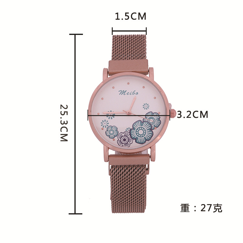 Commerce Extérieur Populaire Style Aimant Montre Coréenne Style National De Femmes Quartz Montre Tempérament Milan Sangle Montre En Stock En Gros display picture 15