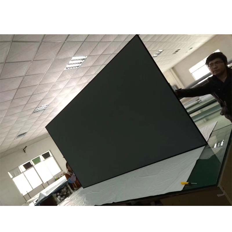 投影幕激光幕超短焦80寸100寸120寸黑栅超窄边画框幕布投影仪幕布
