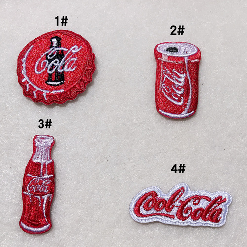 Computer embroidered English letters small cloth stickers for clothing decorative patches and clothing accessories self-adhesive embroidered stamps