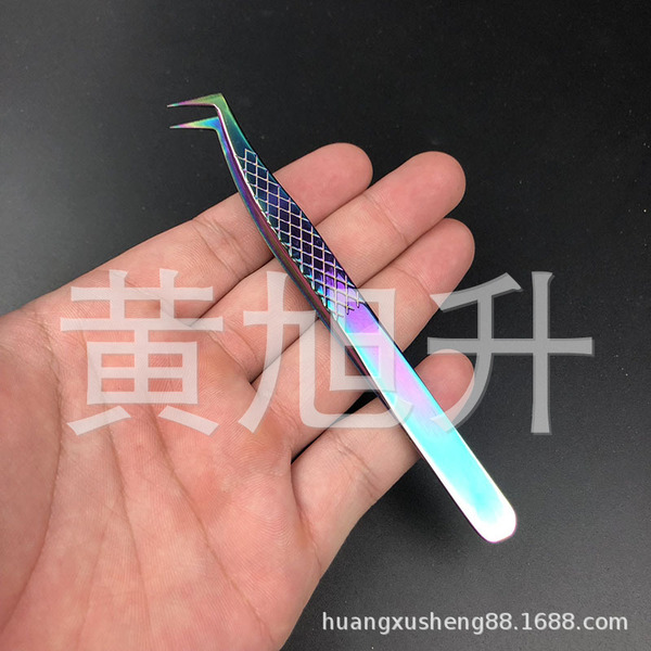 blue tweezers stainless steel