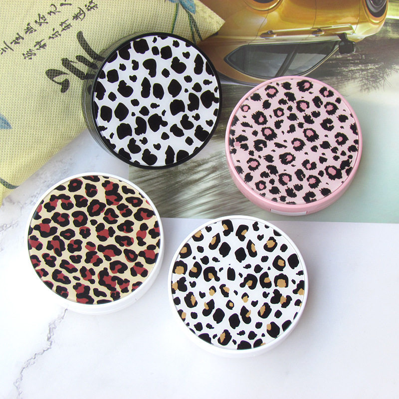 New contact lens box leopard print couple box student invisible beauty pupil box glasses care box long-term supply