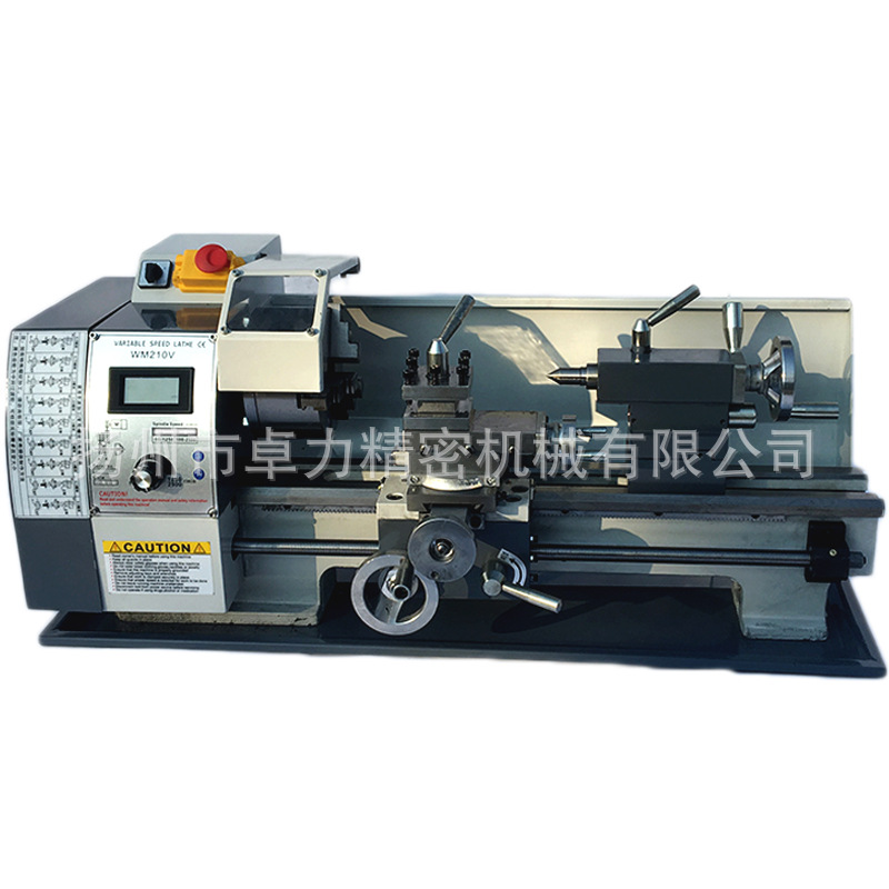 厂家直销无刷110V电压小型车床DIY教学多功能金属出口小切削