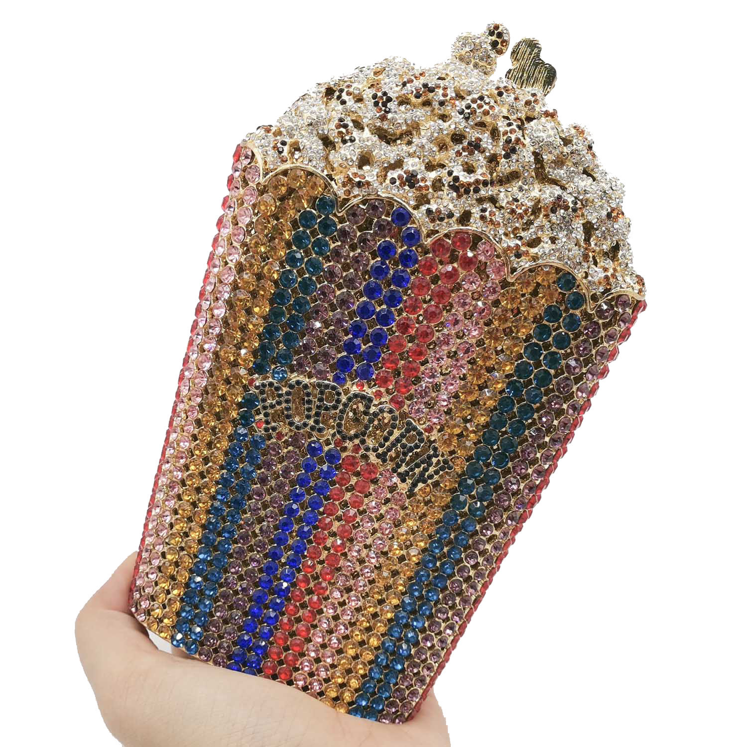 Fashion Women's Bag New Dinner Bag Popcorn Party Bag Rhinestone Clutch Bag Wholesale display picture 34
