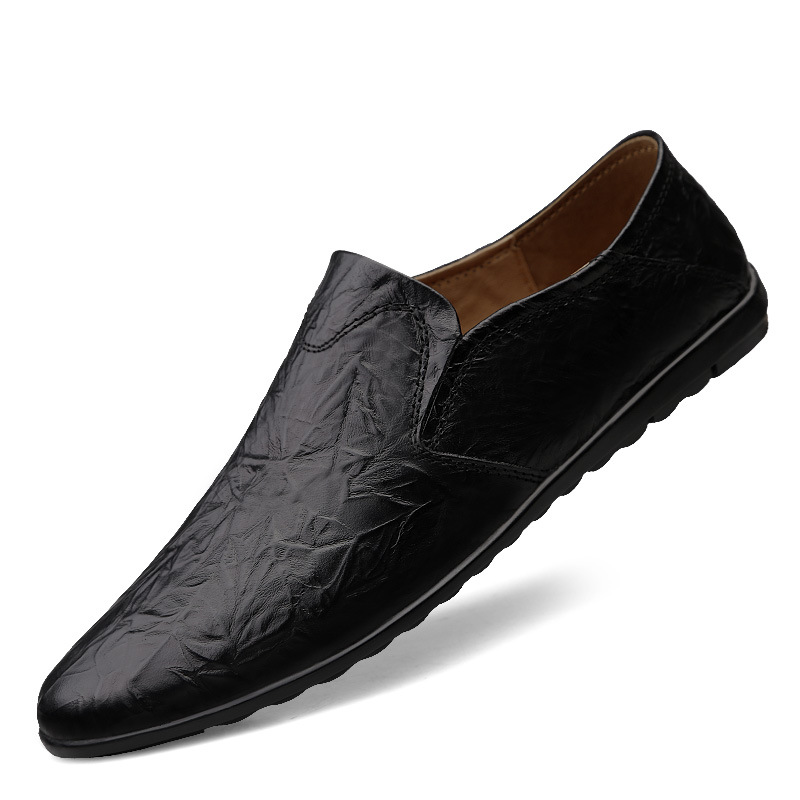 Extra large casual leather shoes