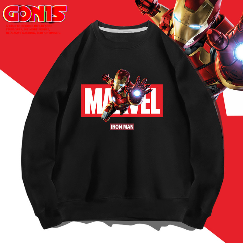 Y Avengers Alliance 4 Joint Crewneck Sweater Men's Spring and Autumn Loose manvel Iron Man cos Costume Y Avengers Alliance 4 Joint Crewneck Sweater Men's Spring and Autumn Loose manvel Iron Man cos Costume